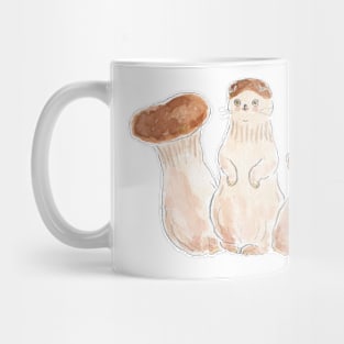 Mushroom cat Mug